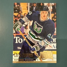1994-95 Fleer Ultra - EX Chris Pronger #91 - Autograph - On-Card Auto - Whalers