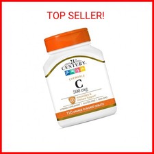 21st Century Vitamin C 500 mg Chewable Tablets, Orange, 110 Count