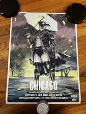 AEW Pro Wrestling Tees All Out Villian 2018 Poster 18" x 24" Jonathan Bartlett