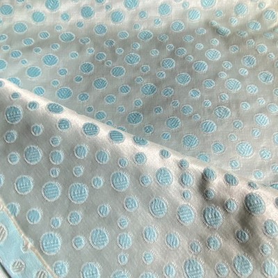 2.5 YD 1960s 70s Vintage Satin Brocade Apparel Fabric Baby Blue