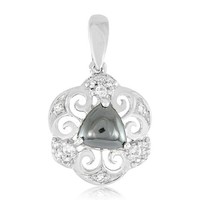 Cavill AnhäNger HäMatit 925 Silber Rhodiniert 2,62Ct WeißEr Topas Damen