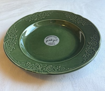 Villa Stoneware Portugal Green Pasta Bowls 9.5'' Set of 4 Brand NEW