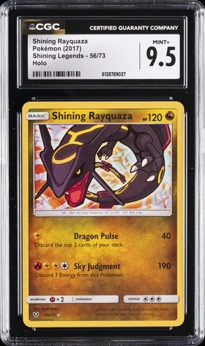 2017 POKEMON SHINING LEGENDS HOLO #56/73 SHINING RAYQUAZA CGC 9.5