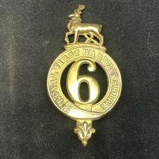 6th Royal First Warwickshire Regiment of Foot - Victorian British Army Cap Badge