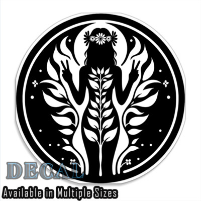 Flower Peace Boho Vinyl Decal Sticker Indoor Outdoor 4 Sizes