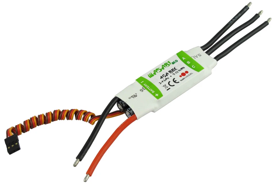 YUKI MODEL Wasabi ECO 45A Brushless ESC 3A BEC *NEUF*