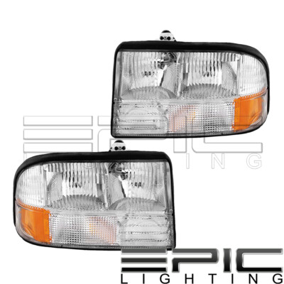 Headlight For 1998-2004 GMC S-15 SONOMA JIMMY OLDSMOBILE BRAVADA Left Right Pair