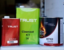 Victory Red Basecoat Paint & Trust Urethane 2K High Gloss Clear Coat GALLON Kit!