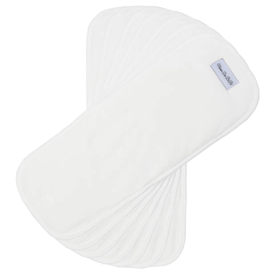 NWT Maison Des BéBé Cloth Diapers 7 Pack with 14 Inserts & 1 Wet Bag - Image 4 of 4