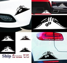 7.5"x2.8" Peeking Monster Reflective Car Sticker Vinyl Decal Trunk Bumper Window