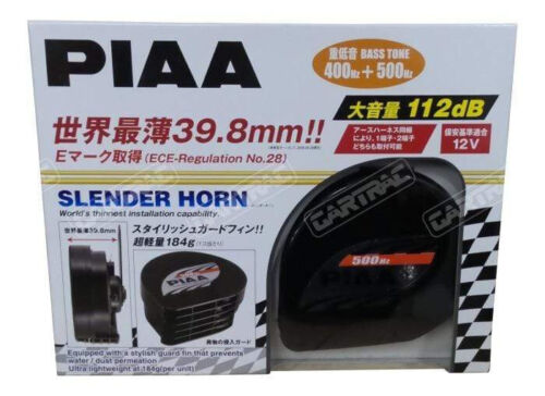 PIAA Slimline Two Tone Sports Horn 400/500Hz, (39.8mm) (Twin Pack) HO-12E HO12E