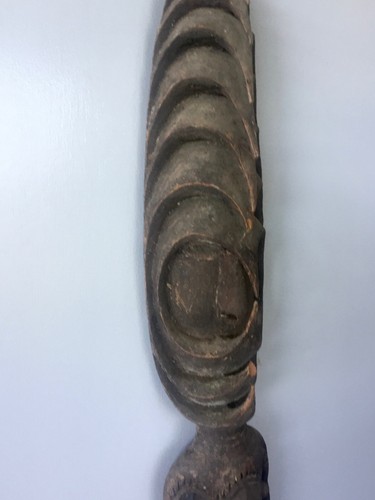 PNG Female Ancestral Misingi Carved Statue - Authentically Old - Picture 4 of 7