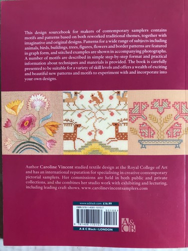 Sampler Workbook: Motifs and Patterns By Caroline Vincent Cross stitch book - Picture 8 of 10