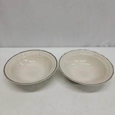 Newcor Stoneware Newport Whisper Rimmed Cereal Bowl 7" - Set of 2