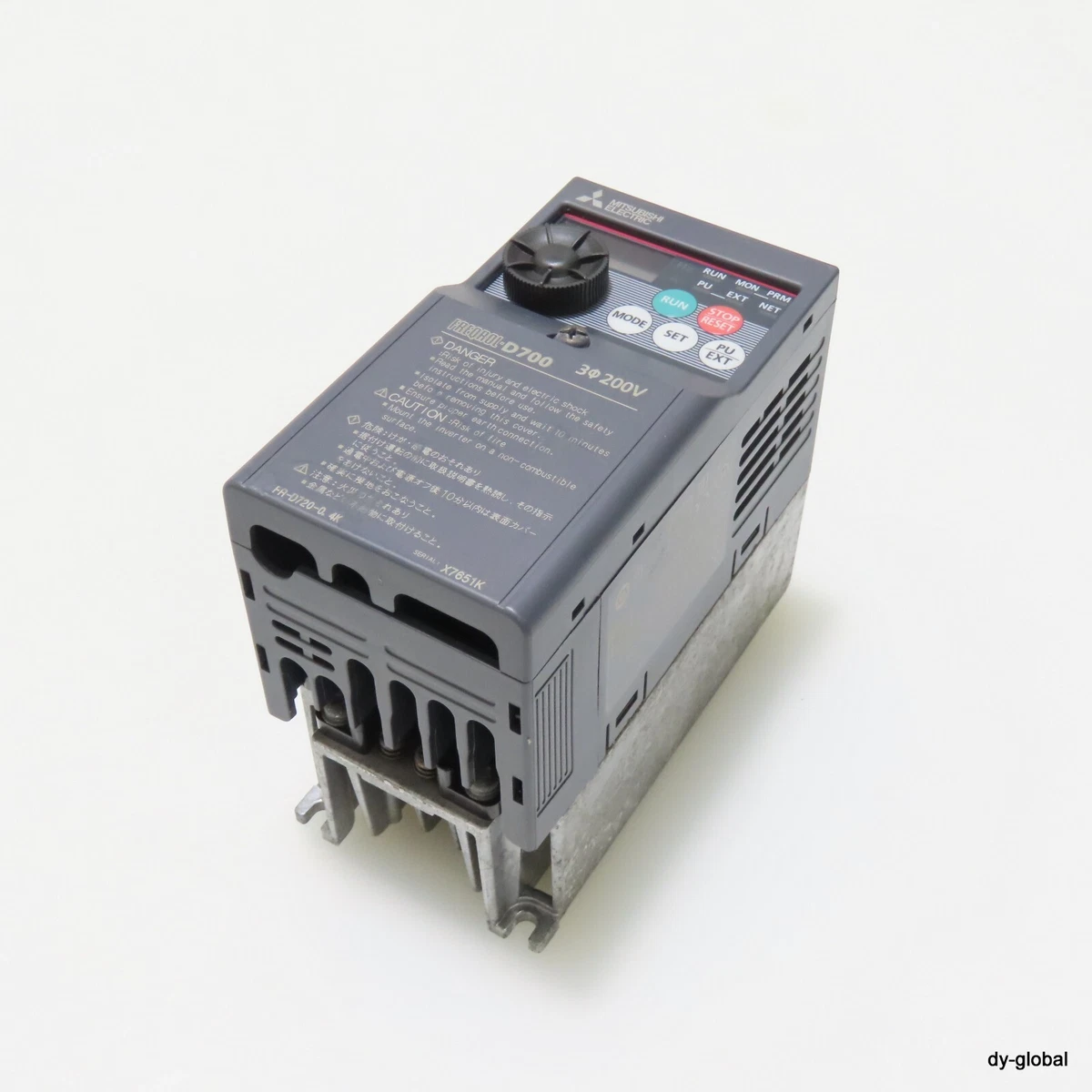 MITSUBISHI used FR-D720-0.4K VFD FREQROL-D700 heat sink rusted DRV
