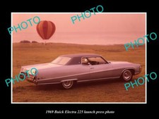 Old Postcard Size Photo Of 1969 Buick Electra 225 Car Launch Press Photo Old Postcard Size Photo Of 1969 Buick Electra 225 Car Launch Press Photo