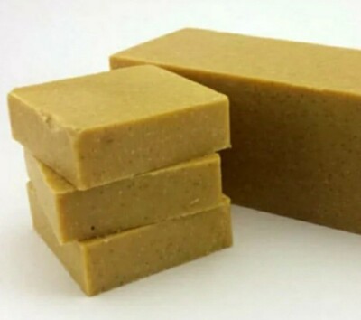 BANANA COCONUT SCRUB Premium Handmade Natural Body Bar Soap, 5 oz (3 pack)
