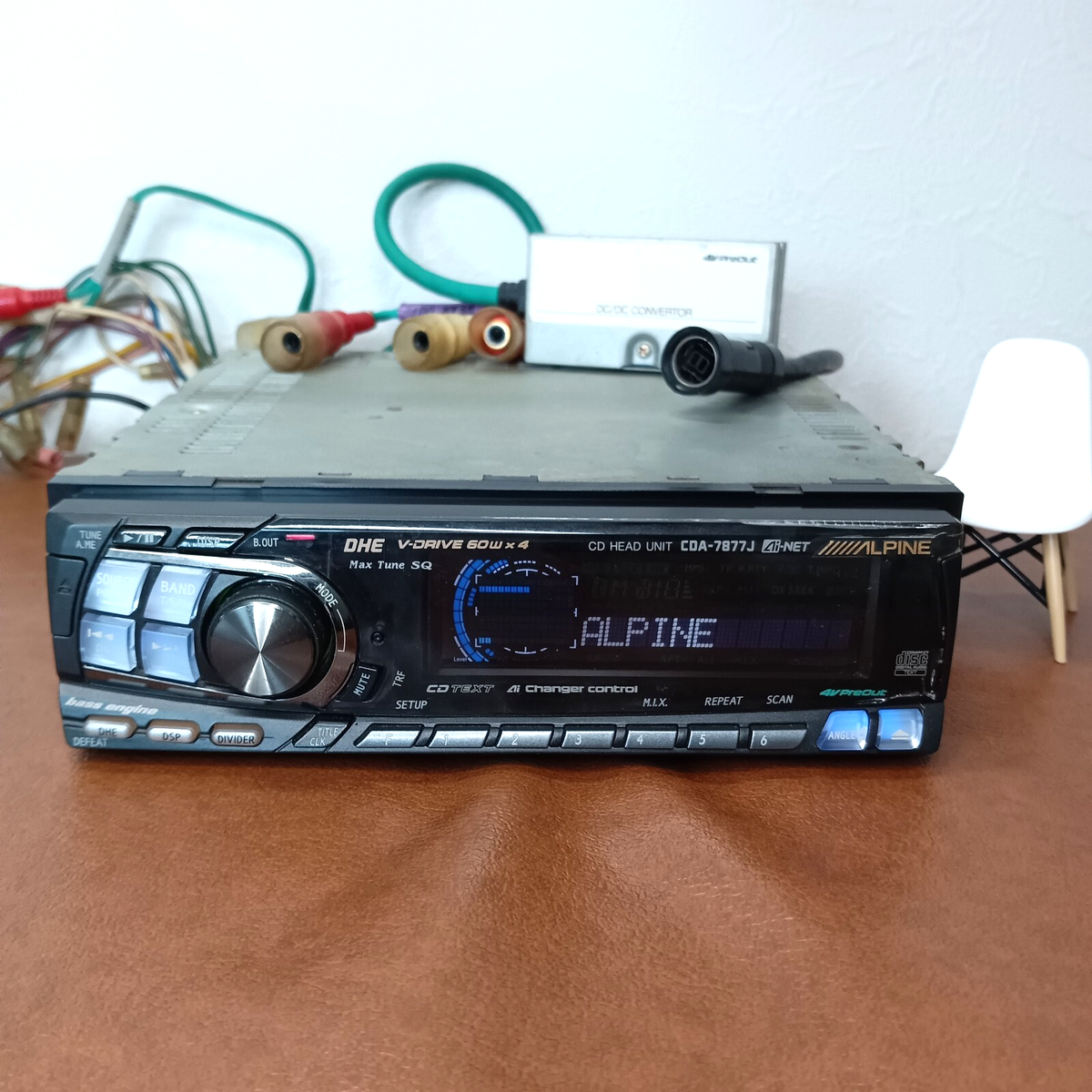 ALPINE CDA-7877J 1DIN Car CD Head Unit Ai-NET 60W x 4 EQ