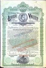 Lehigh Valley Railway Compagny 4 1/2% Gold (9232)