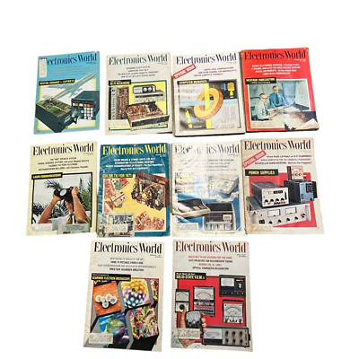 Electronics World Magazines From 1970-1971, Lot of 10