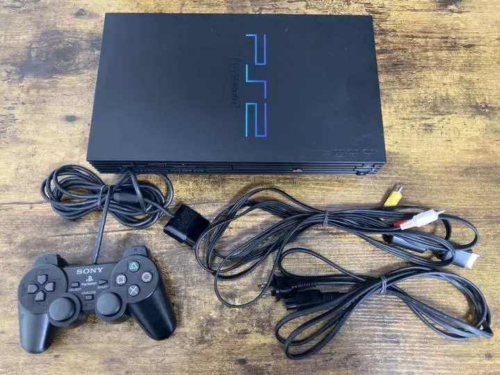 Sony PlayStation 2 PS2 Midnight Black Console JAPAN NTSC-J SCPH-39000 Used  jp