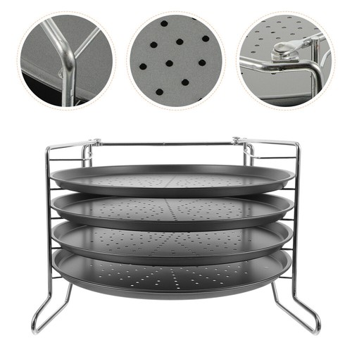Cake Baking Pan Pizza Serving Dish Pizza Baking Tool Stand Pizza Mesh Tray