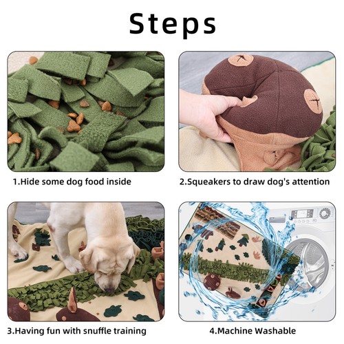 Forest Hike Snuffle Mat for Dogs & Cats - Interactive Foraging & Feeding Mat - Picture 6 of 6