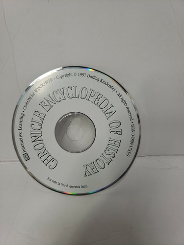 DK Chronicle Encyclopedia of History CD-ROM 2002 Windows 95 - Picture 4 of 4