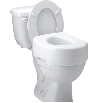 Carex B302C0 Raised Toilet Seat By 5 Inches. Supports 300 Lbs. New, In Box