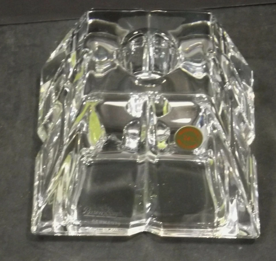 Hermoso Candelabro De Cristal De Plomo Rosenthal Alemania 24% "Pirámide" - Imagen 3 de 4