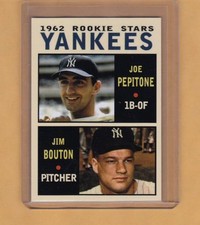 Joe Pepitone & Jim Bouton '62 New York Yankees rookies Pastime #10 / NM+ cond.