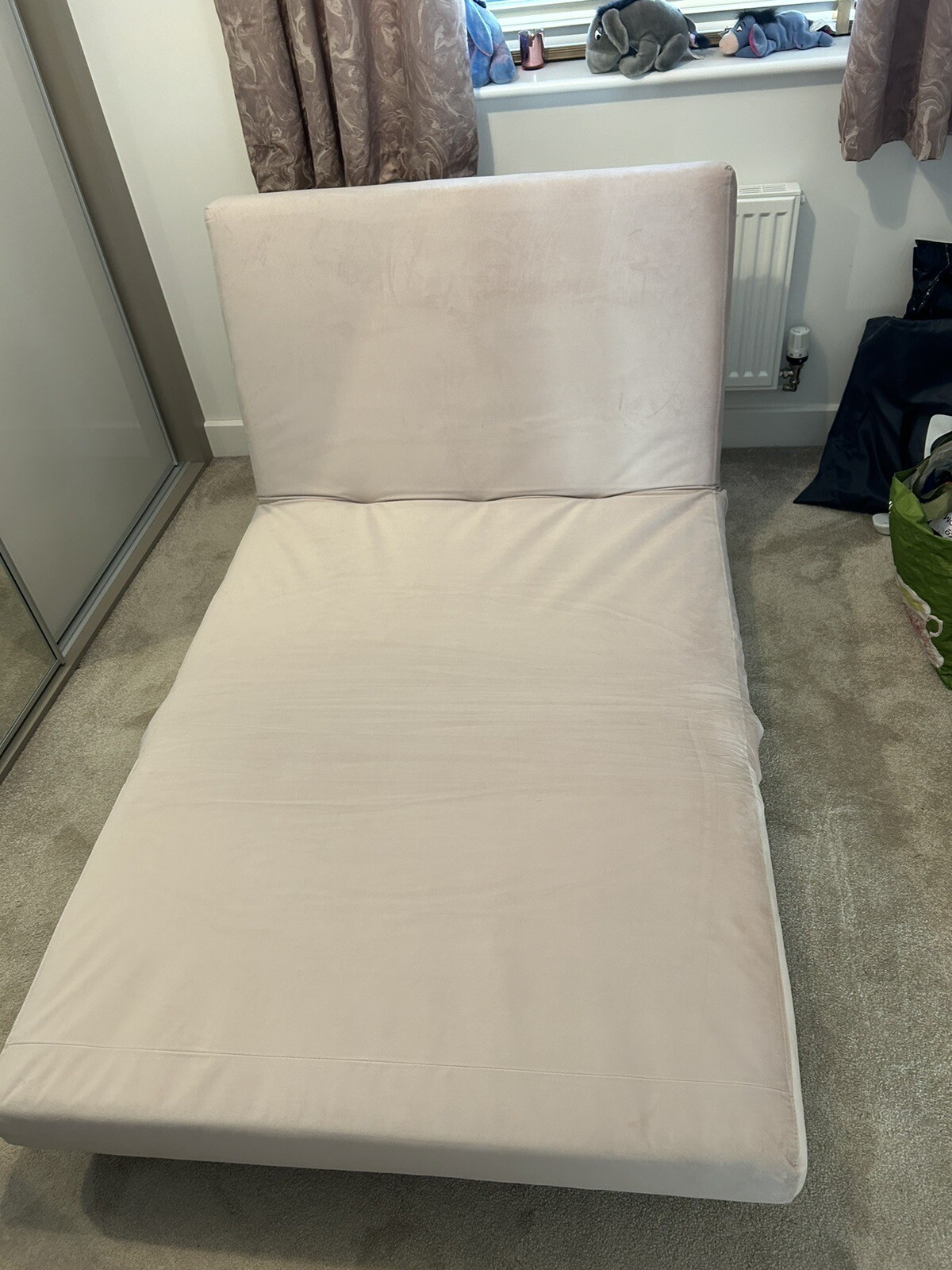 Habitat Roma Small Double Pink Velvet Sofa Bed eBay