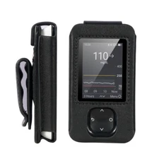 ✔️ Leather Fitted Case for Dexcom G7 Receiver with Secure Fit & Screen Protector