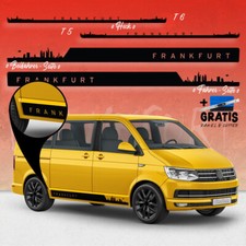 Seiten-Streifen Aufkleber-Set, komp. mit VW T5/T6 - Skyline Stadt Frankfurt O Seiten-Streifen Aufkleber-Set, komp. mit VW T5/T6 - Skyline Stadt Frankfurt O