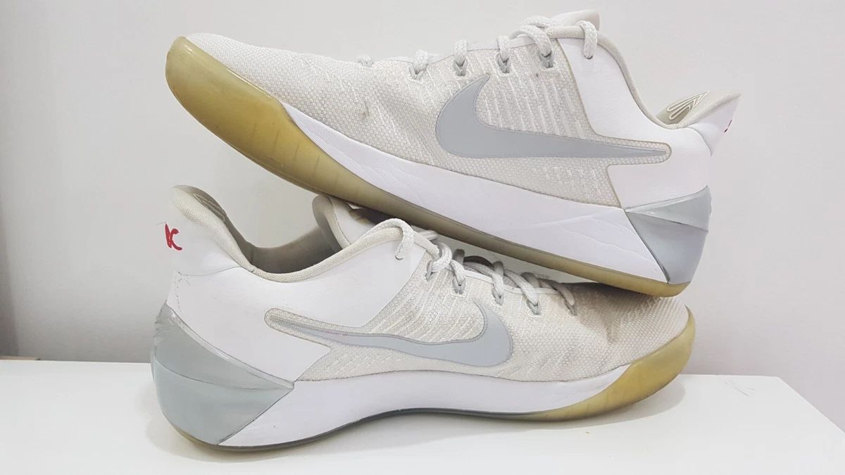 NIKE KOBE AD Chrome White Silver Mamba Basketball Shoes Size 11