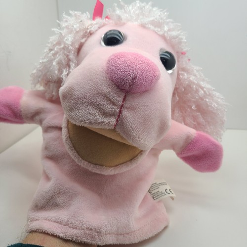 Kelly Toy Pink Poodle Plush Hand Puppet 10" Adorable - Picture 4 of 4