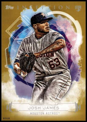 Josh James 2019 Topps Inception 5x7 Gold #91 7/10 Astros | eBay