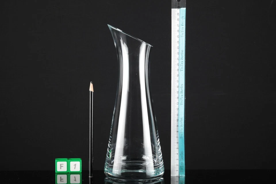 Gourmet Karaffe Bohemia mundgeblasen Glas klar schlicht modern ReUse Second Hand - Bild 2 von 4