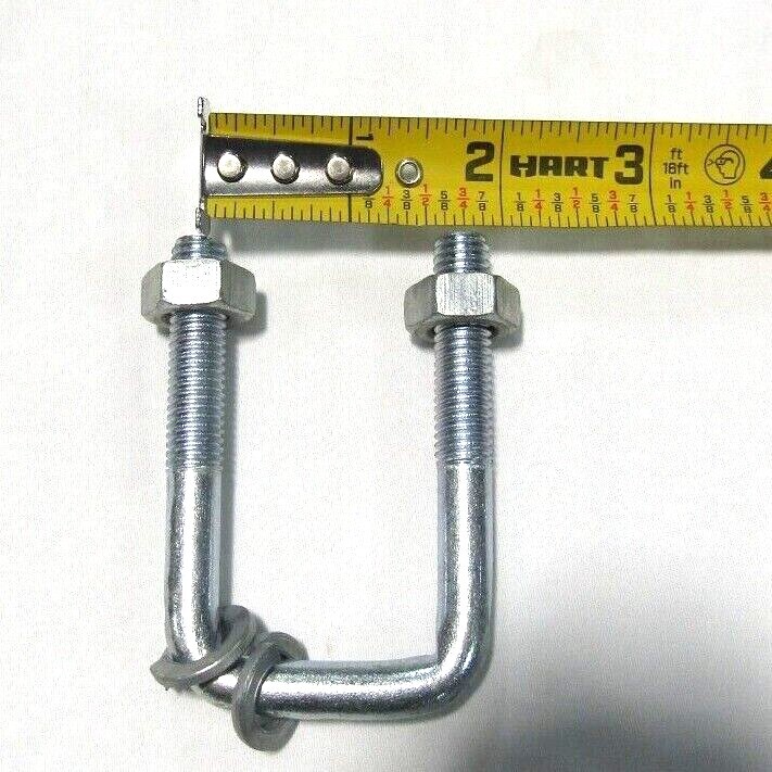 Hay grapple hook with U-bolt, hay accumulator hook grapples