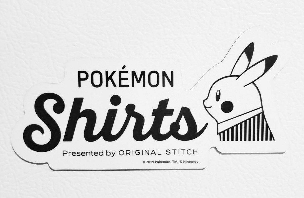 Pokemon Shirts Presented by Original Stitch MAGNET - NEW Pokemon Shirts Presented by Original Stitch MAGNET - NEW