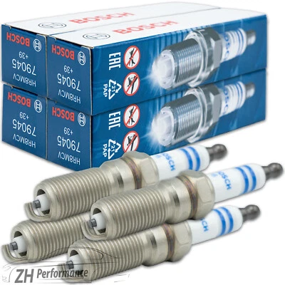 4x BOSCH HR8MCV Zündkerze 0 242 229 785 entstört Ford Fiesta Focus Mazda Volvo