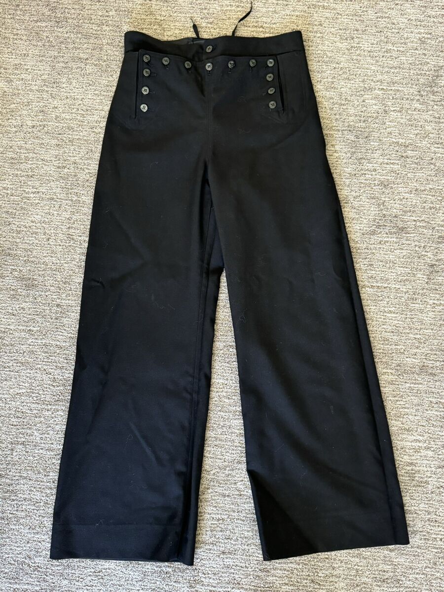 Vintage Navy Wool Pants Naval Clothing Factory 31”x31” Dark Vintage Navy Wool Pants Naval Clothing Factory 31”x31” Dark