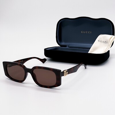 NEW GUCCI GG1534S 002 HAVANA BROWN SQUARE WOMEN SUNGLASSES
