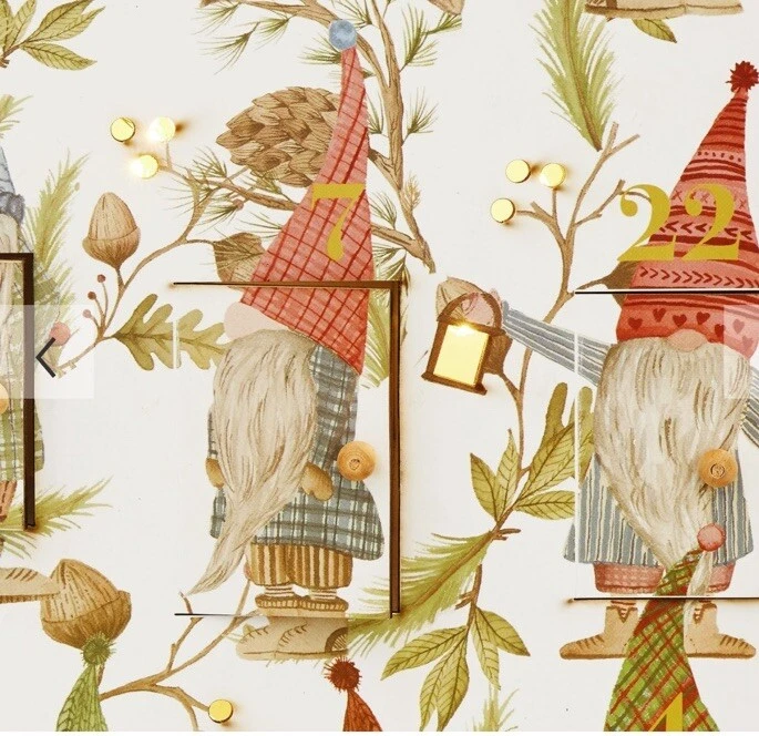 Pottery Barn Light Up Gnome Advent Calendar New In Box sold out online - Image 2 of 4