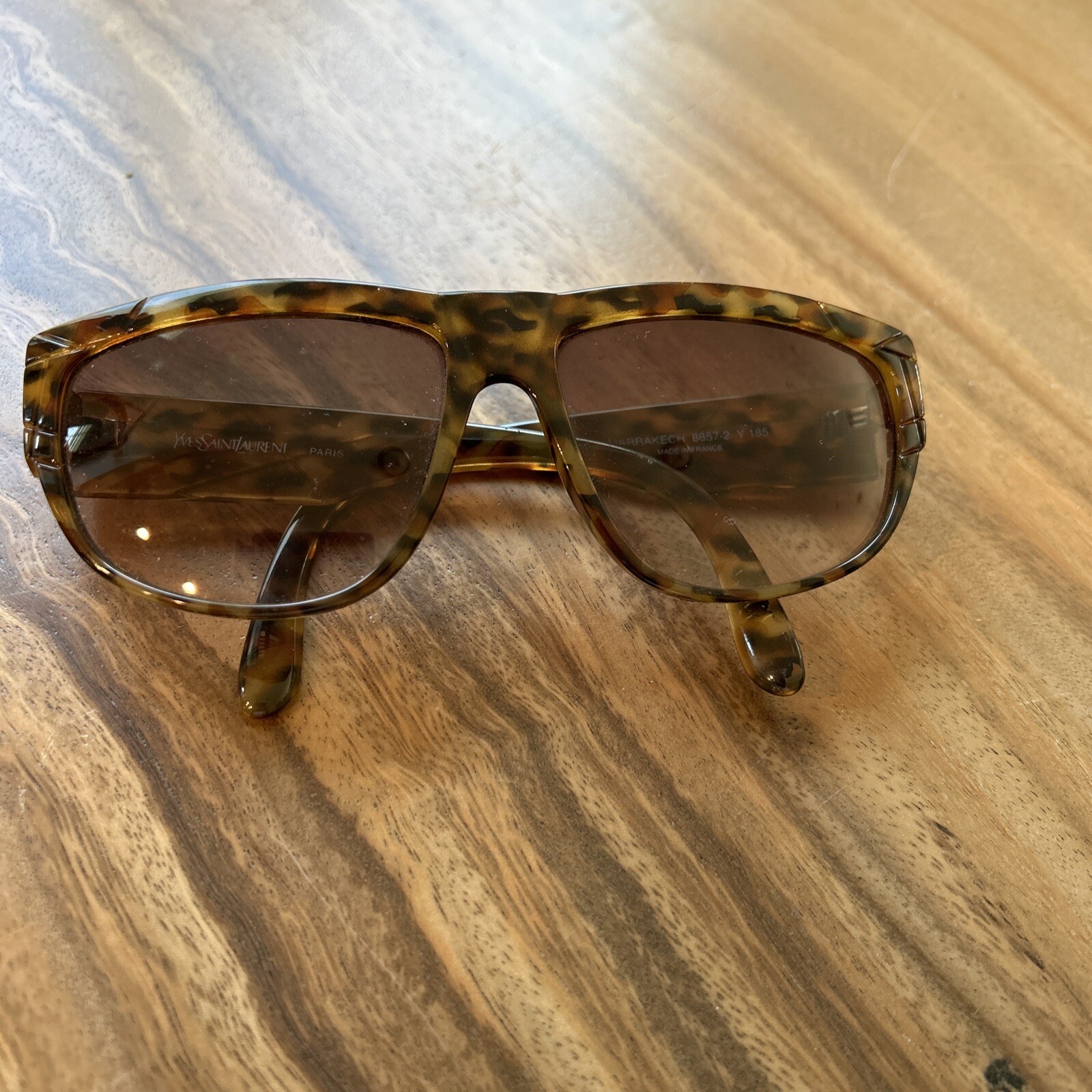 *VINTAGE* OCCHIALI DA SOLE YVES SAINT LAURENT TARTARUGA MARRAKECH 8857 2 Y 185 RARI