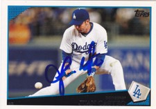 JUAN CASTRO LOS ANGELES DODGERS SIGNED BASEBALL CARD TWINS REDS ORIOLES PHILLIES