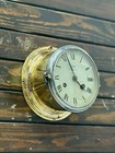 Reloj de pared alemán Royal Mariner náutico de latón con llave mecánica Schatz