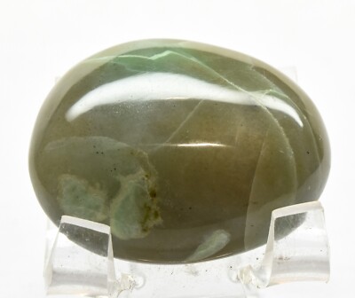 45mm Garnierite Palm Stone UV Reactive Natural Crystal Mineral Pebble Madagascar