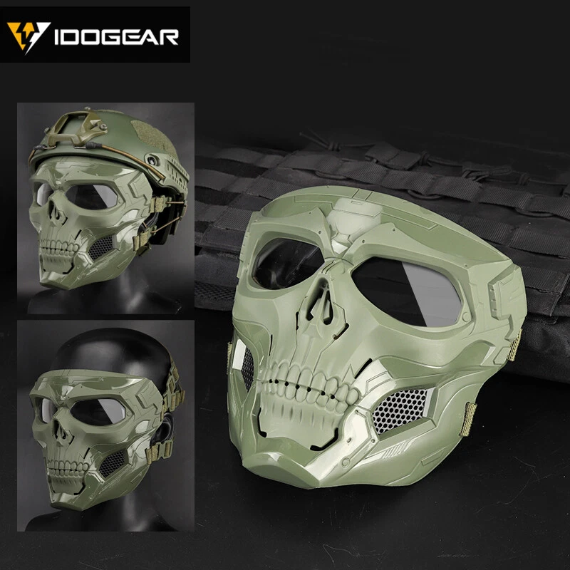 IDOGEAR Tactical Ful Face Mask Skull Protective Scary Devil Duty Army Cosplay