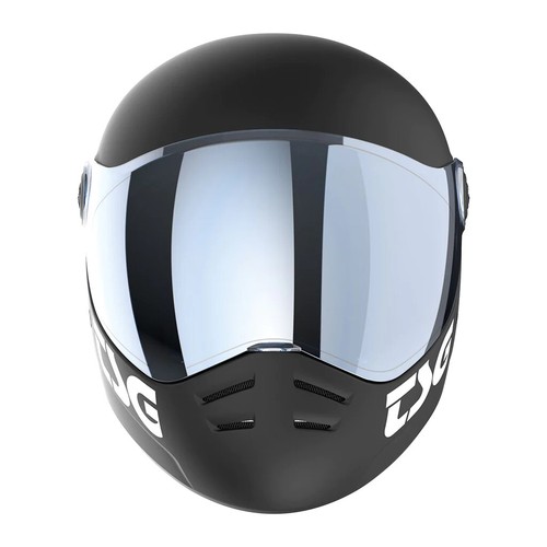 TSG Pass 2.0 Full Face Helmet w/Bonus Visor, Downhill Skateboarding, Satin Black - Picture 3 of 6